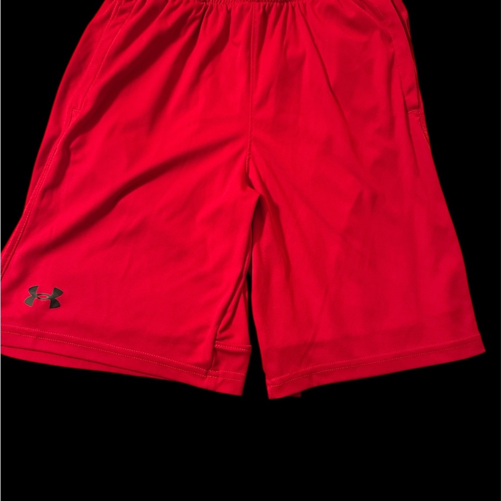 Under Armour Youth Vibrant Red Athletic Shorts